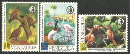 926 Venezuela Oiseau Bird Vogel Caille Quail Marabout Heron Flamant Rose Flamingo Egret MNH ** Neuf SC (VEN-68a) - Venezuela