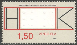 926 Venezuela 1980 Helen Keller Sourd Surdité Deaf Deafness (VEN-64) - Venezuela