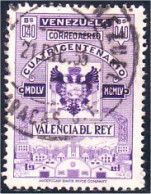 926 Venezuela Armoiries Valencia Del Rey Caot Of Arms (VEN-30) - Stamps