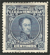 926 Venezuela 1924 Bolivar 50c Bleu Perf 14 MH * Neuf CH (VEN-45) - Venezuela