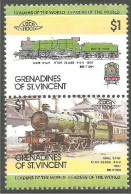 924 St Vincent Train Lode Star Class Steam Locomotive à Vapeur MNH ** Neuf SC (VIN-163b) - St.Vincent & Grenadines