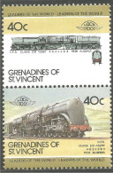 924 St Vincent Train Class 231 Steam Locomotive à Vapeur MNH ** Neuf SC (VIN-160b) - St.Vincent & Grenadines