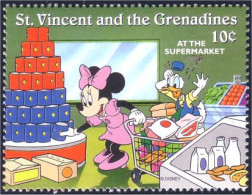 924 St Vincent Donald Minnie Supermarket MNH ** Neuf SC (VIN-140b) - Disney