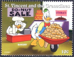 924 St Vincent Disney Donald Bakery Cookies Patisserie MNH ** Neuf SC (VIN-138a) - St.Vincent (1979-...)