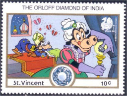 924 St Vincent Disney Clarabelle Orloff Diamond Diamant India 89 MNH ** Neuf SC (VIN-131a) - St.Vincent (1979-...)