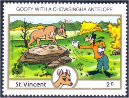 924 St Vincent Antilope Antelope MNH ** Neuf SC (VIN-128e) - Animalez De Caza