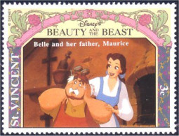 924 St Vincent Disney Beauty Beast Belle Bete Maurice MNH ** Neuf SC (VIN-122b) - St.Vincent (1979-...)