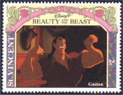 924 St Vincent Disney Beauty Beast Belle Bete Gaston MNH ** Neuf SC (VIN-121a) - St.Vincent (1979-...)