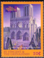 924 St Vincent Disney Hunchback Notre Dame Paris Bells Cloches MNH ** Neuf SC (VIN-115a) - St.Vincent (1979-...)