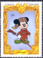 924 St Vincent Garde Frontiere Mickey Frontierman MNH ** Neuf SC (VIN-105c) - Militaria