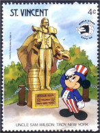 924 St Vincent Uncle Sam Memorial MNH ** Neuf SC (VIN-100d) - Us Independence