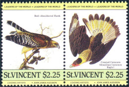 924 St Vincent Caracara Eagle Hawk Aigle Epervier MNH ** Neuf SC (VIN-26a) - Águilas & Aves De Presa