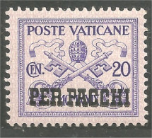 922 Vatican 20c Parcel Colis MH * Neuf CH (VAT-152) - Colis Postaux