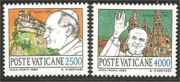 922 Vatican 1984 Voyages Pape Pope Travels High Values Hautes Valeurs MNH ** Neuf SC (VAT-132) - Papas