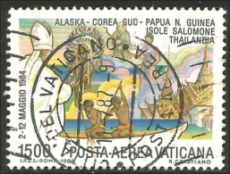 922 Vatican 1986 1500 L Voyage Journey Pope John Paul II Pape Jean-Paul II (VAT-99) - Aéreo