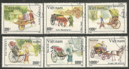 930 Vietnam Carriage Chariot Brouette Wheelbarrow Horse Cheval Pferd Ox Boeuf (VIE-383) - Vietnam