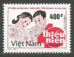 930 Vietnam Newspaper Journal Children Enfants MNH ** Neuf SC (VIE-352c) - Andere & Zonder Classificatie