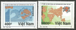 930 Vietnam UPU 1994 Carte Monde World Map MNH ** Neuf SC (VIE-97) - Vietnam