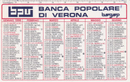 Calendarietto - Banca Popolare Di Verona - Anno 1996 - Petit Format : 1991-00