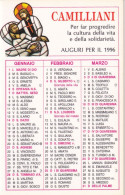 Calendarietto - Camilliani - Centro Assistenziale - Verona - Anno 1996 - Petit Format : 1991-00