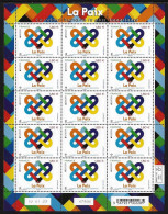 FRANCIA /FRANCE /FRANKREICH -EUROPA-CEPT 2023-"PEACE –The Highest Value Of Humanity"- SHEET Of  The 15 STAMPS MINT - 2023