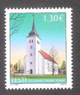 St. John's Church In Viljandi Estonia 2024 MNH Stamp  Mi 1095 - Estonia