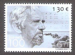 100 Ülo Vinter - Composer Estonia 2024 Stamp  Mi 1094 - Estonia