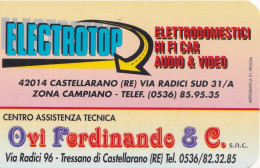 Calendarietto - Electrotop - Castellarano - Reggio Emilia - Anno 1996 - Petit Format : 1991-00