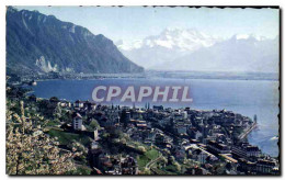 CPA Montreux Vue Generale Et Les Donts Du Midi  - Myrtle Beach