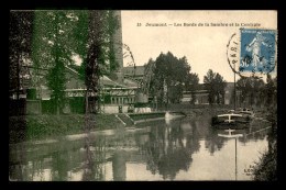 59 - JEUMONT - LA CENTRALE AU BORD DE LA SAMBRE - PENICHE - CANAL - Jeumont