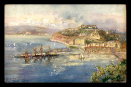 ANGLETERRE - TORQUAY - CARTE ILLUSTREE SIGNEE - Torquay