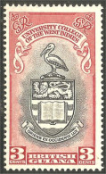 XW03-0045 British Guiana University College West Indies Pelican MNH ** Neuf SC - Guyana Britannica (...-1966)