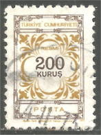 XW03-0008 Turkey Official 200k 1971 - Dienstmarken