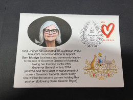 4-4-2024 (1 Z 3) Australia - Appointment Of Sam Mostyn As Governor General (second Woman To Be In This Position) - Berühmte Frauen