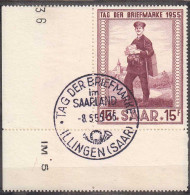 Saar Saarland - 1955 Mi. 361 Briefmarkentag Landbriefträger Ersttagsstempel Used - Sonstige & Ohne Zuordnung