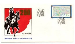 1988 SOUTH AFRICA 250th Anniversary Of The Methodist Church Commemorative Cover - FDC