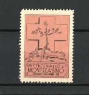 Reklamemarke Montecassino, XIV. Centenario 1929, Gebäudeansicht  - Cinderellas
