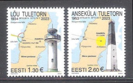 Lighthouses Estonia 2023 MNH Stamps  Mi 1081-2 - Estonia