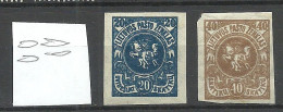 LITAUEN Lithuania 1921 Michel 63 - 64 X B * - Litauen