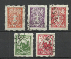 LITHUANIA Litauen 1933 Michel 380 - 384 O - Lituanie
