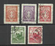 LITHUANIA Litauen 1933 Michel 380 - 384 O - Litauen