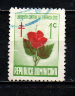 REPUBBLICA DOMENICANA - 1966 - FIORE DI IBISCUS - USATO - República Dominicana
