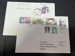 4-4-2024 (1 Z 3 A) France Letter Posted To Australia - 2 Covers - Cartas & Documentos