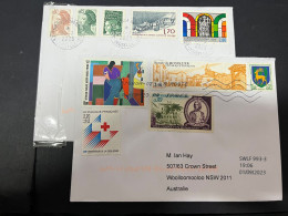 4-4-2024 (1 Z 3 A) France Letter Posted To Australia - 2 Cover (iclude 1 Check By Customs Officers) - Briefe U. Dokumente