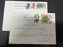 4-4-2024 (1 Z 3 A) France Letter Posted To Australia - 2 Covers - Storia Postale