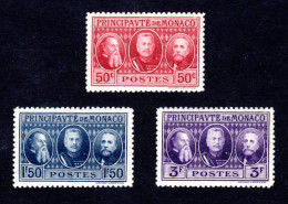 MONACO 1928 - Yvert N° 111/113 - Neuf ** / MNH - Exposition Philatélique De Monte-Carlo, 3 Valeurs,  TB - Unused Stamps