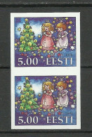 ESTLAND Estonia 1998 Michel 337 U As Pair MNH Noel Christmas Weihnachten - Estonia