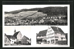 AK Rohrdorf Bei Nagold /Schwarzwald, Gasthaus Zur Traube, Partie B. Rathaus, Teilansicht  - Nagold