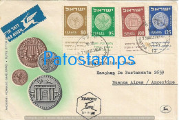 226347 ISRAEL HAIFA COVER CANCEL YEAR 1954 CIRCULATED TO ARGENTINA NO POSTCARD - Otros & Sin Clasificación