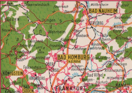 25802 - Bad Homburg - Landkarte - 1969 - Bad Homburg